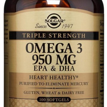 Omega 3 950 epa dha. Solgar Omega 3 Triple strength. Омега 3 Солгар EPA DHA. Solgar Omega 3 950 MG 100 капсул. Омега-3 Solgar, 950мг EPA + DHA, 100 капсул.