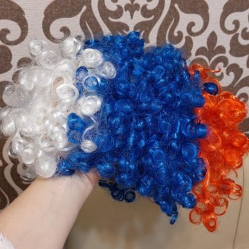 Парик триколор