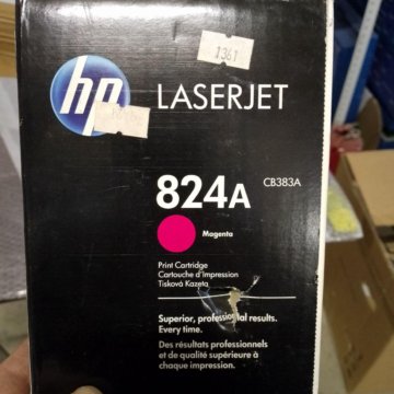 HP CB383A (824A) картридж пурпурный (дефект коробки)