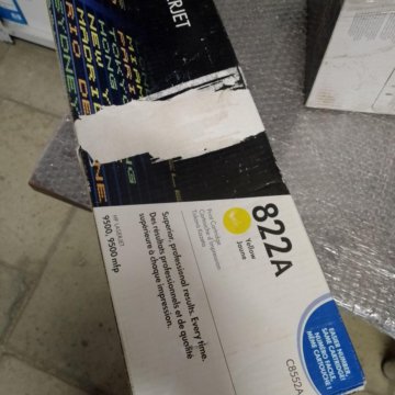 HP C8552A (822A) картридж желтый (дефект коробки)