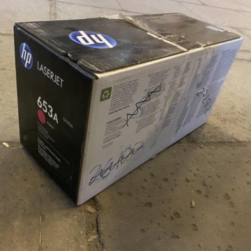 HP CF323A (653A) картридж пурпурный (дефект коробки)