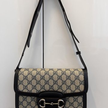 Сумка кожаная синяя