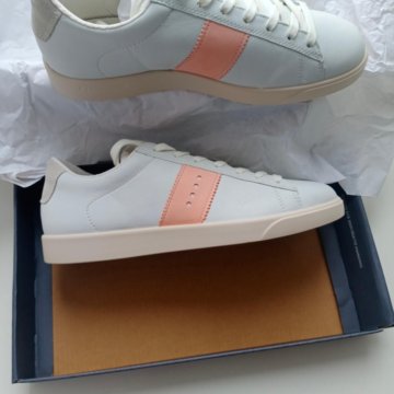 Кеды Ессо белые кожаные новые, 40 р.