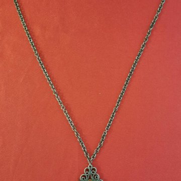 Винтажный кулон СССР с натуральным янтарем