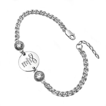 Браслет с монеткой и 2 шайбочками