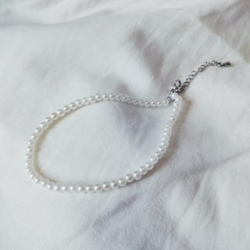 браслет на ножку, с крупными бусинами