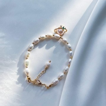 Жемчужный браслет «Grass airplane»