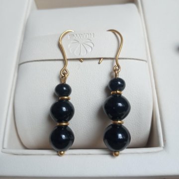 Винтажные серьги. Цветное стекло.