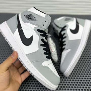 Кроссовки Зимние Nike Air Jordan 1 Grey (37-41)