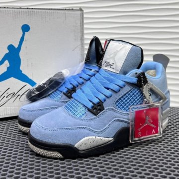 Кроссовки Зимние Nike air Jordan 4 Blue (37-41)