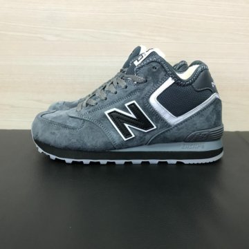 Кроссовки New Balance 574 женские зимние серые