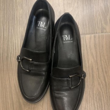 Кожаные туфли - лоферы фирмы Терволина / Tervolina