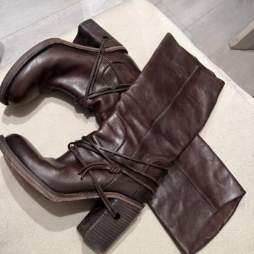 Сапоги нат кожа ELISANERO Италия  оригинал