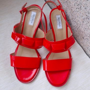 Max Mara, оригинал, Италия, яркие босоножки