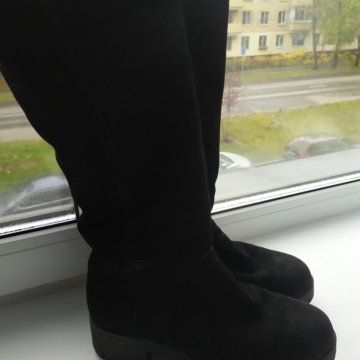 Сапоги ессо, зимние замшевые и еврозима