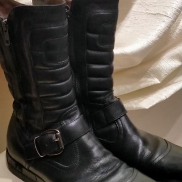 Сапоги кожа Италия