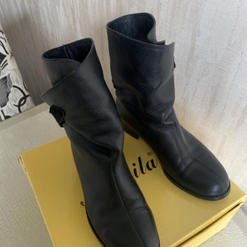 Сапоги зимние кожа натуральный мех 38 размер