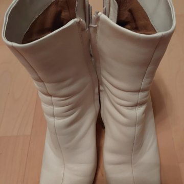 Сапоги женские белые Эконика