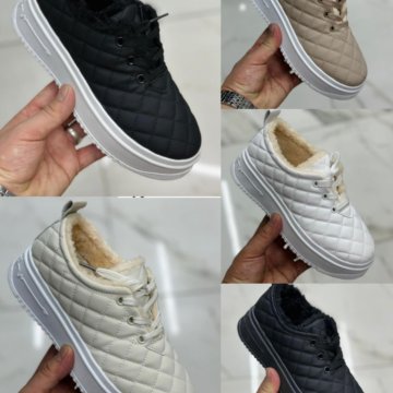 Кеды с мехом зимние женские