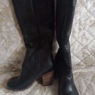 Кожаные зимние сапоги 40р