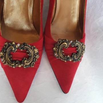 Замшевые туфли 39 эконика