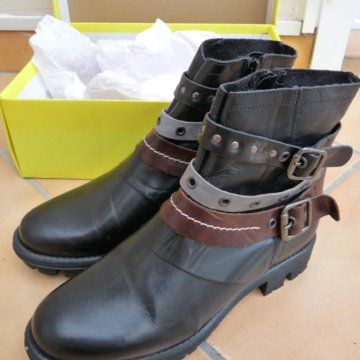 Французские кожанные ботинки р/39 ONKY