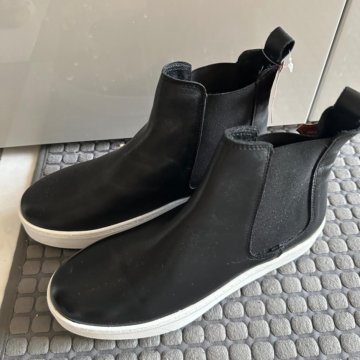 Кожанные полуботинки черные Франция р/39