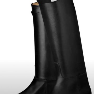 Сапоги женские , черные , новые 38,5