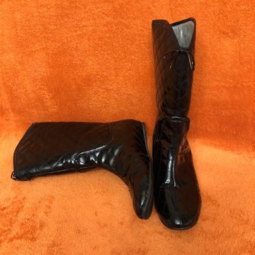 Сапоги женские кожаные лакированные Италия