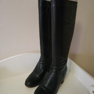 Сапоги зимние демисезонные, кожанные RiaRosa