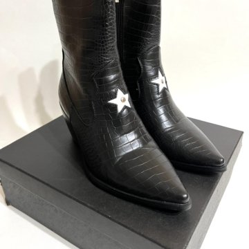 Сапоги казаки женские зимние черные 37 размер