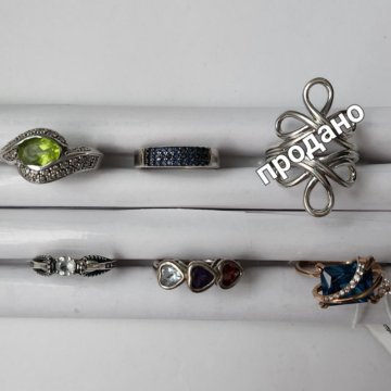 Кольцо серебро 925