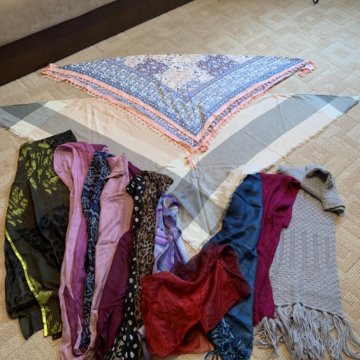 Шарфы, платки, палантины