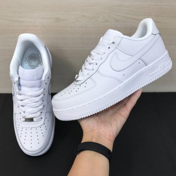 Кроссовки Nike Air Force 1 белые кожаные