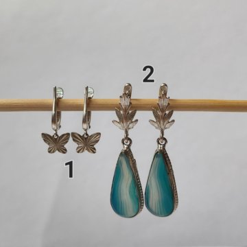 Серьги серебро 925