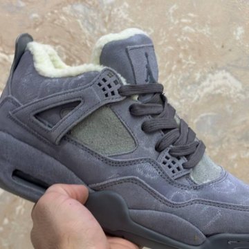 Кроссовки Зимние Nike Air Jordan 4 Grey (36-41)