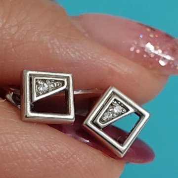 Серьги серебро