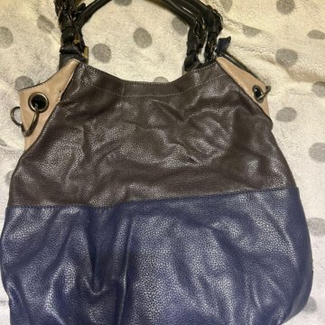 Сумка-мешок из натуральной кожи