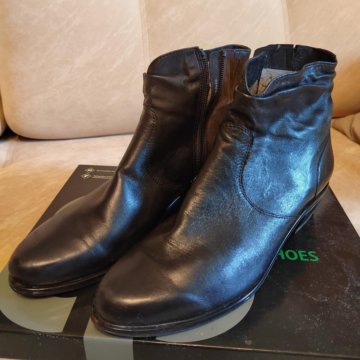 Сапоги женские осенние, кожаные