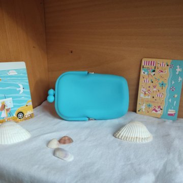 Силиконовый чехол кошелек косметичка