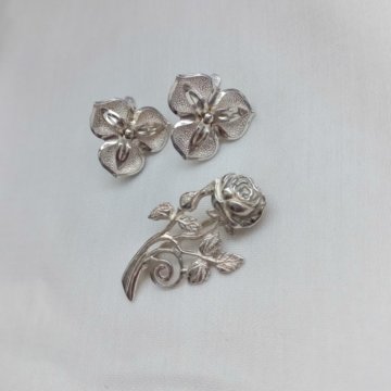 Набор серебро 925 пробы СССР