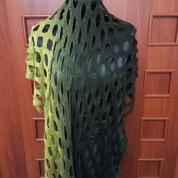 Шарф вязаный кашемир,новый