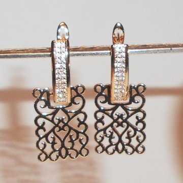 Серьги золото 585RG
