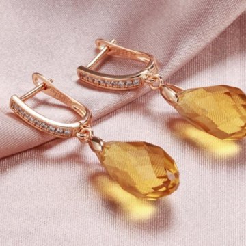 Серьги золото 585RG