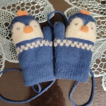 Варежки детские зимние до 2 лет