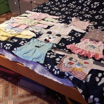 Вещи д/девочки 0-9мес пакетом