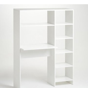 Стол компьютерный Эрнест-1, 1080х400х1410, Белый