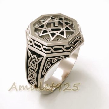 Серебряный перстень «Чертог Коня»