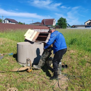 Чистка ремонт колодца