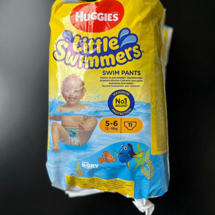 Подгузники для купания huggies 12-18kg детские